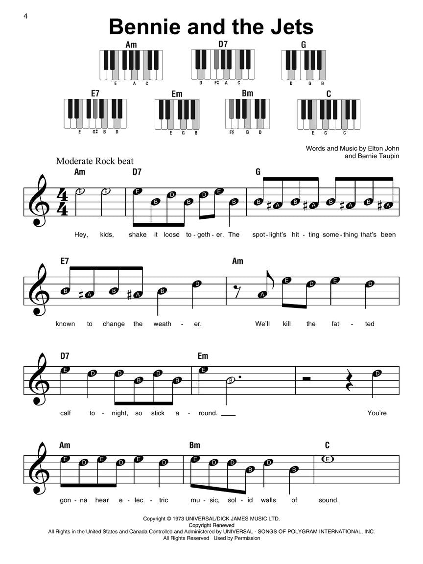 Super Easy Songbook - Elton John