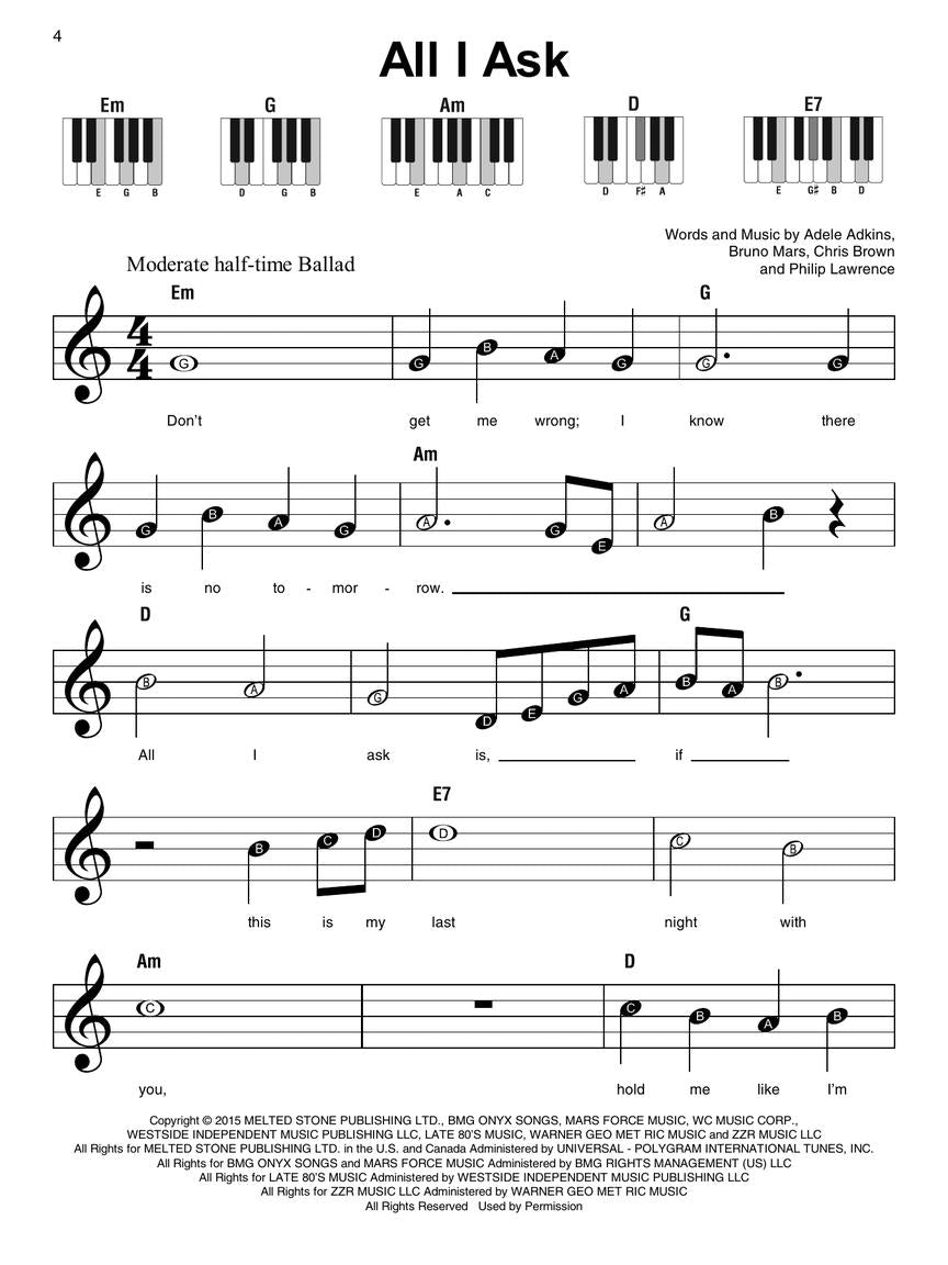 Super Easy Songbook - Adele