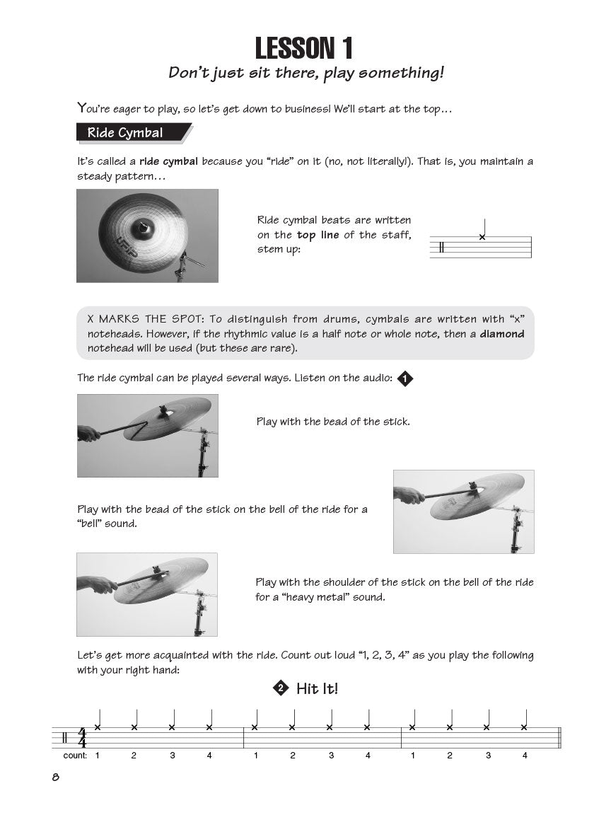 FastTrack Drums Method - Book 1 (Includes Audio)