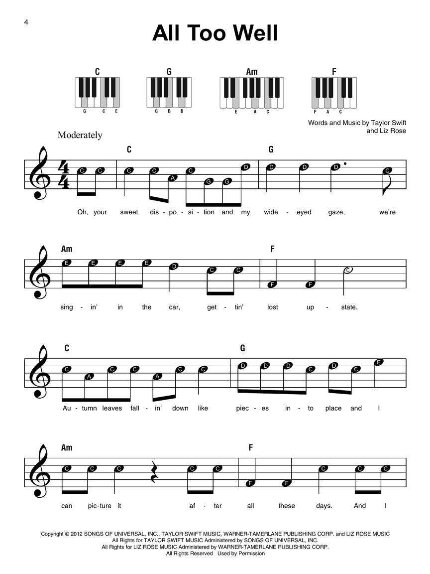 Super Easy Songbook - Taylor Swift (2nd Edition)