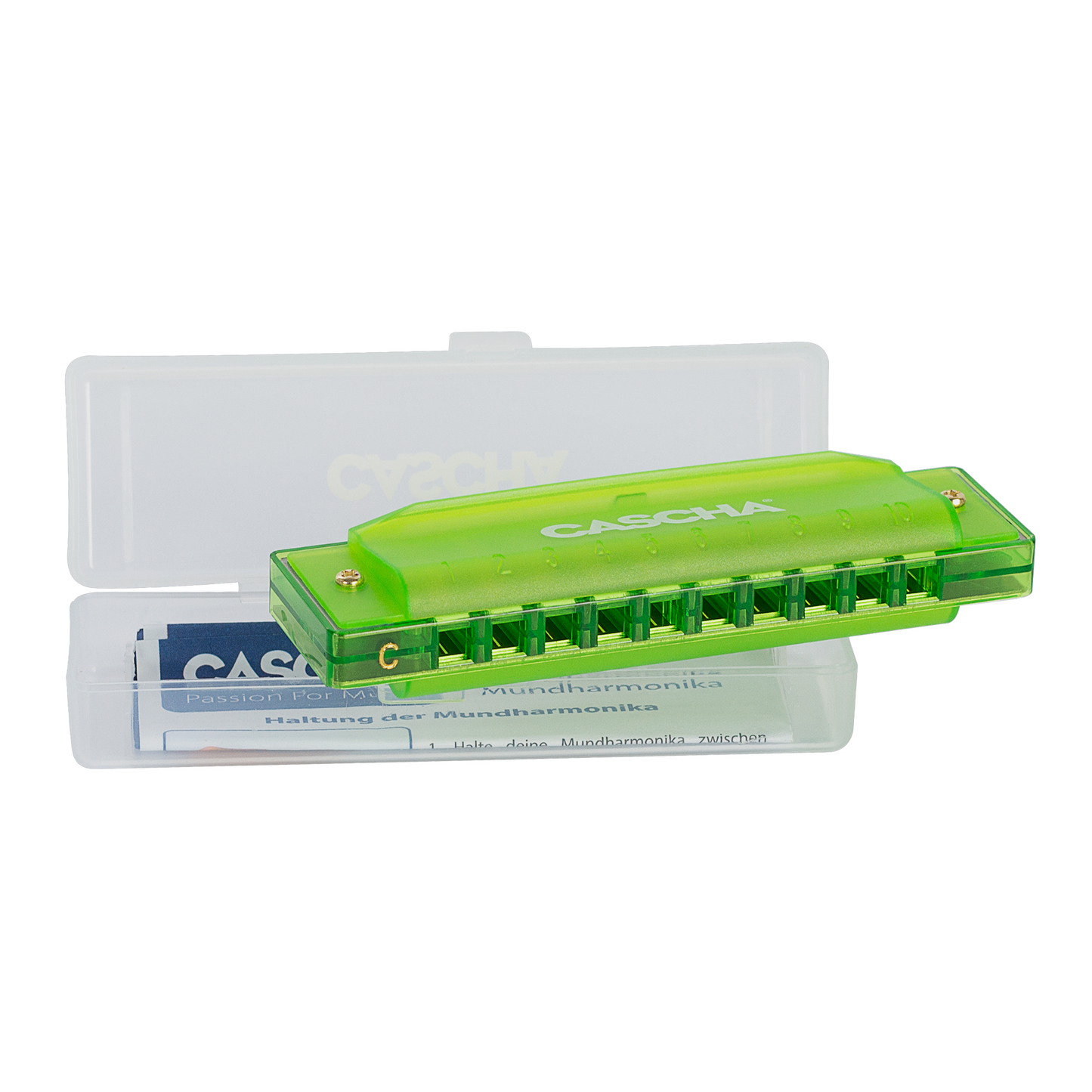 Cascha HH-2274 Fun Harmonica Key of C 10-Hole (Green)