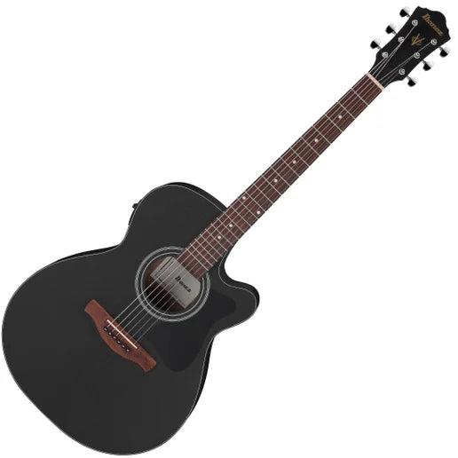 Ibanez VC44CE Acoustic Electric Guitar (Weathered Black Open Pore)