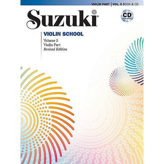 Suzuki Violin School Volume 5 - Book & CD (Revised Edition)