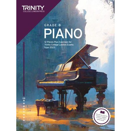 Trinity Piano Exam Grade 8 from 2023 (Book Only)