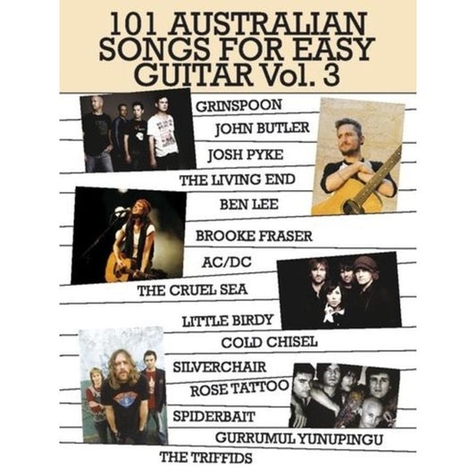 101 Australian Songs for Easy Guitar (Volume 3)