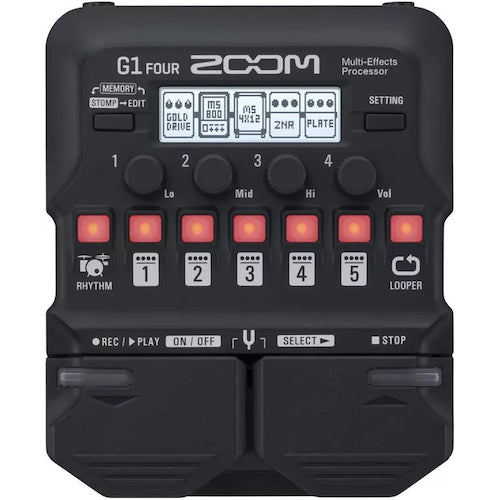 Zoom G1FOUR Guitar Pedal Multi Effects Processor