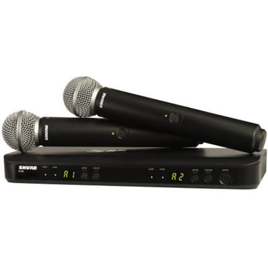 Shure BLX288-SM58 BLX Wireless Microphone Dual Channel Handheld System w/SM58