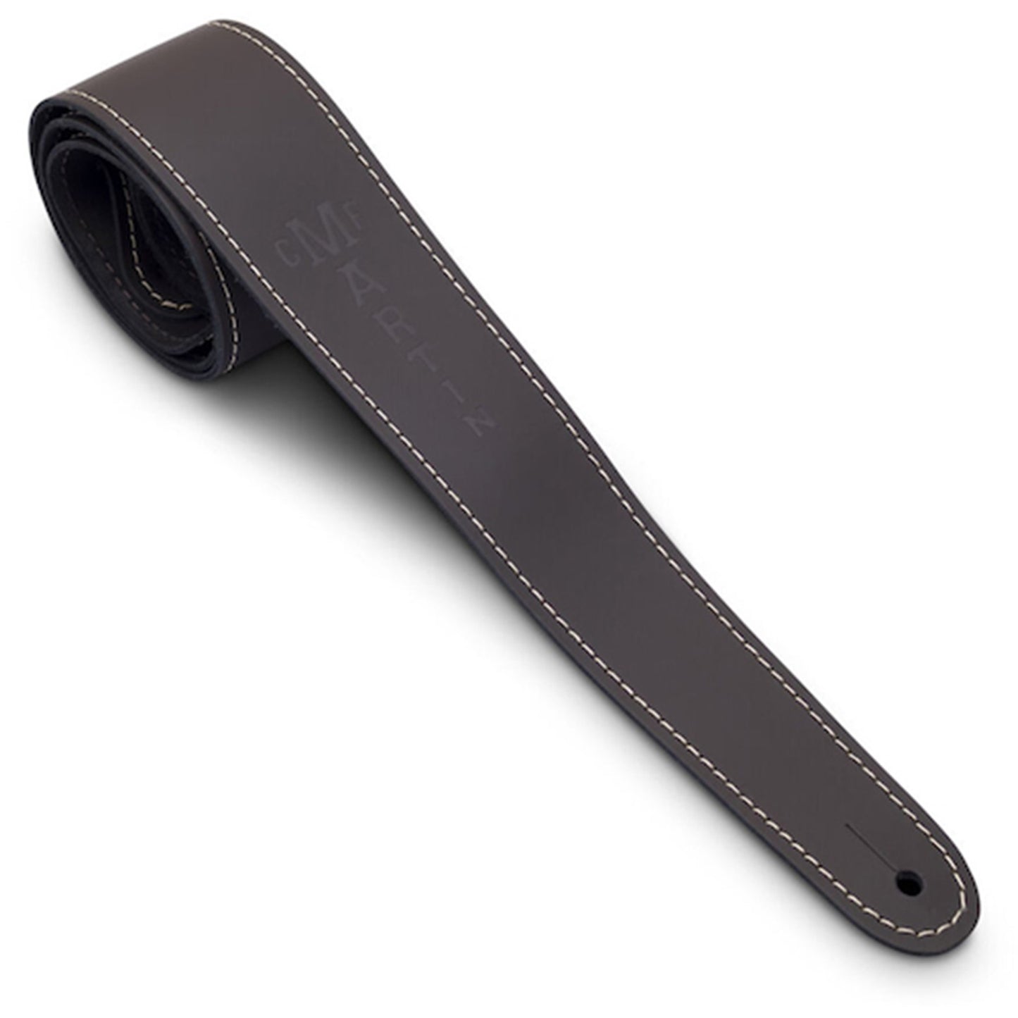 Martin MLSLIMB Slim Leather Strap, 2.25" Wide, 54" Maximum Length - Brown