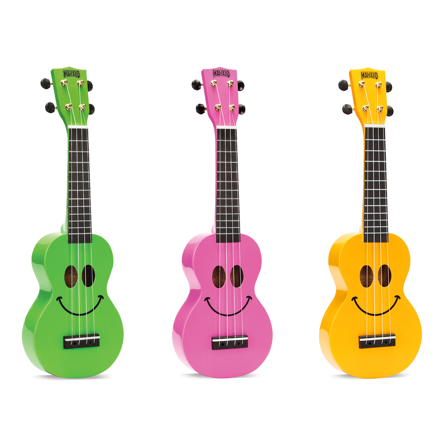 Mahalo Smile Soprano Ukulele (3 Colours) (H)