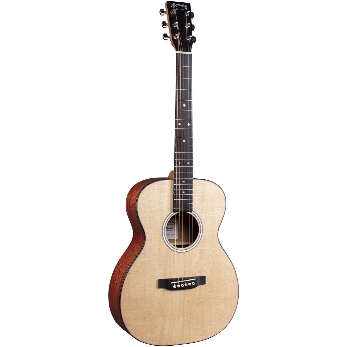 Martin 000JR10 Auditorium Junior Acoustic Guitar (Spruce Top, Sapele B&S) (LD)