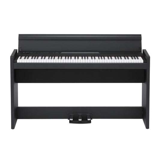 Korg LP-380 Digital Piano with Stand, Closing Lid & Triple Pedal (Black)