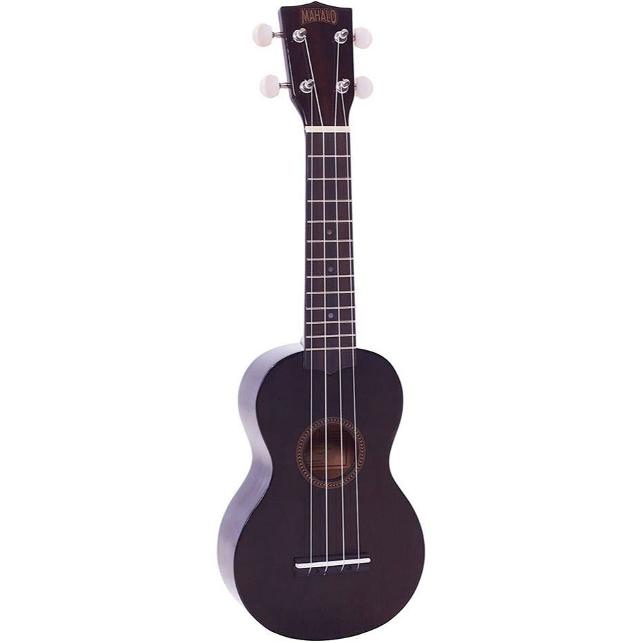 Mahalo MJ1TBK Java Series Soprano Ukulele Transparent Black (H)