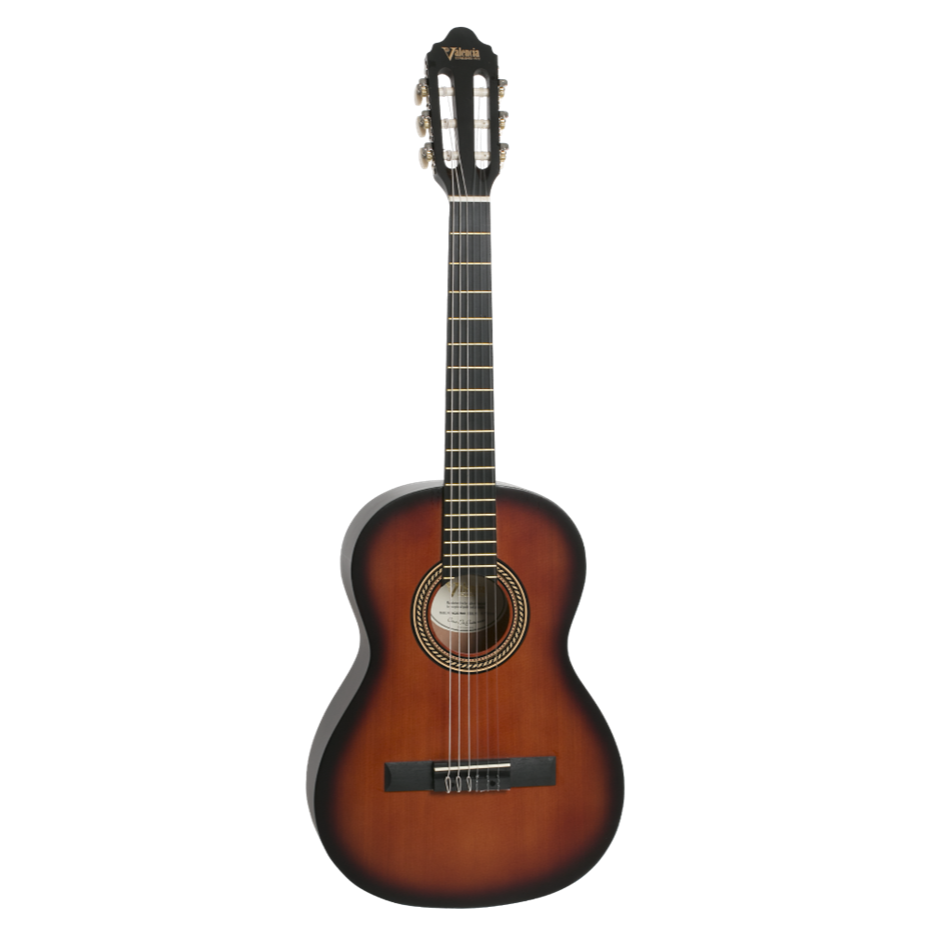 Valencia VC204H 4/4 Size Hybrid Neck Classical Guitar (2 Colours) (H)