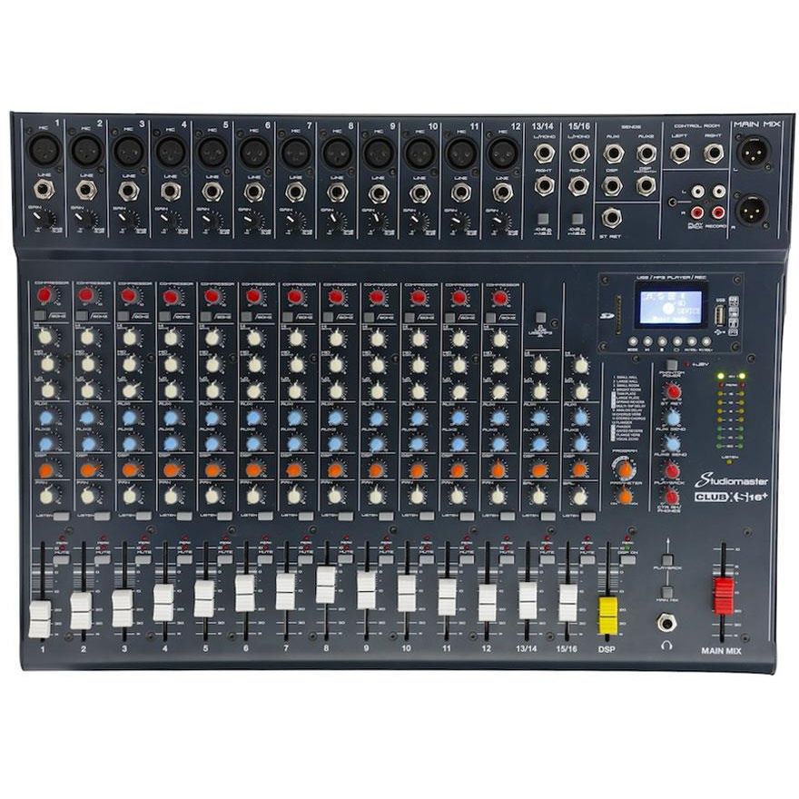 Studiomaster Club XS16+ Mixer with 12 Mic Preamps