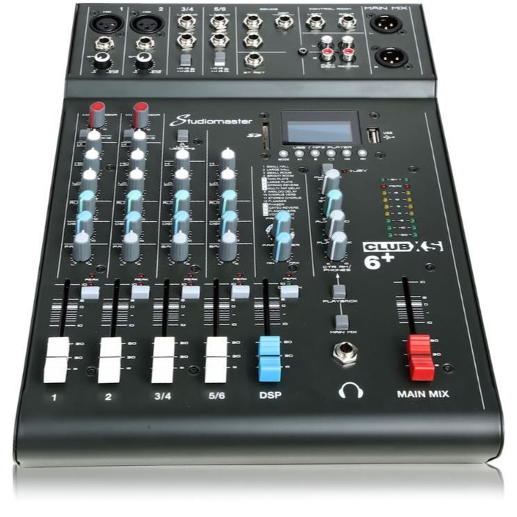 Studiomaster Club XS6+ Mixer with 2 Mic Preamps