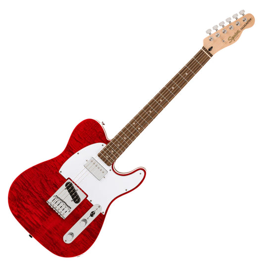 Fender Squier 0378280538 Affinity Telecaster FMT SH Electric Guitar (Transparent Crimson Red)