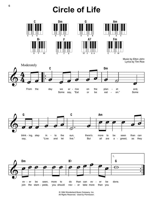 Super Easy Songbook - The Lion King