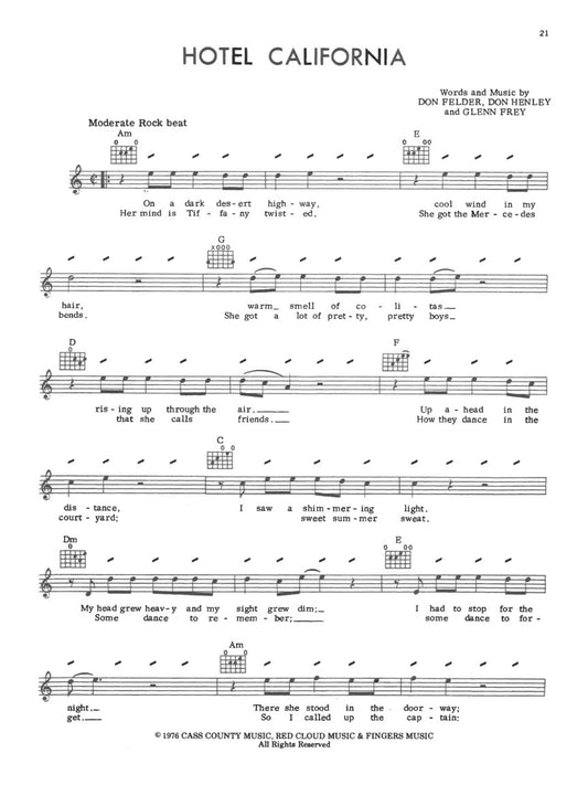 Eagles Anthology for Easy Guitar