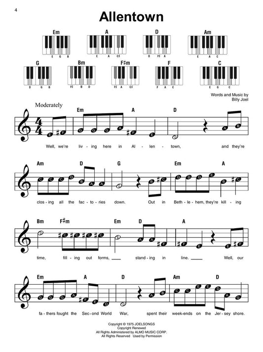 Super Easy Songbook - Billy Joel