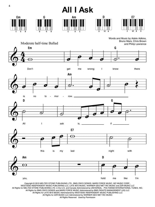 Super Easy Songbook - Adele