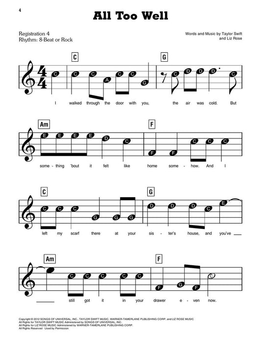 EZ Play 325 - Taylor Swift (2nd Edition)