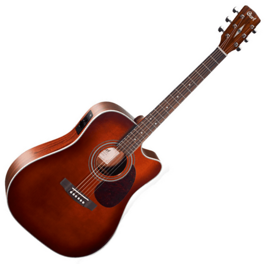 Cort C-MR500EBR MR Series Acoustic Electric Guitar (Brown)