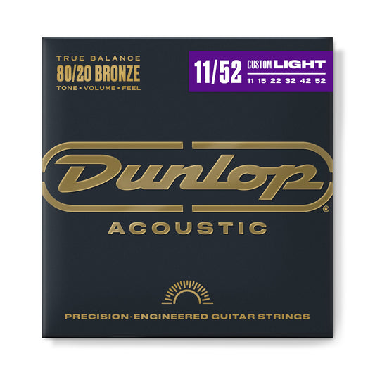 Dunlop DAB1152 80/20 Bronze Acoustic Guitar Strings 11-52 (H)
