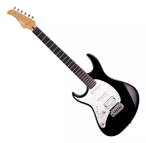 Cort C-G250H BK G Series HSS Left-Handed Electric Guitar (Black)