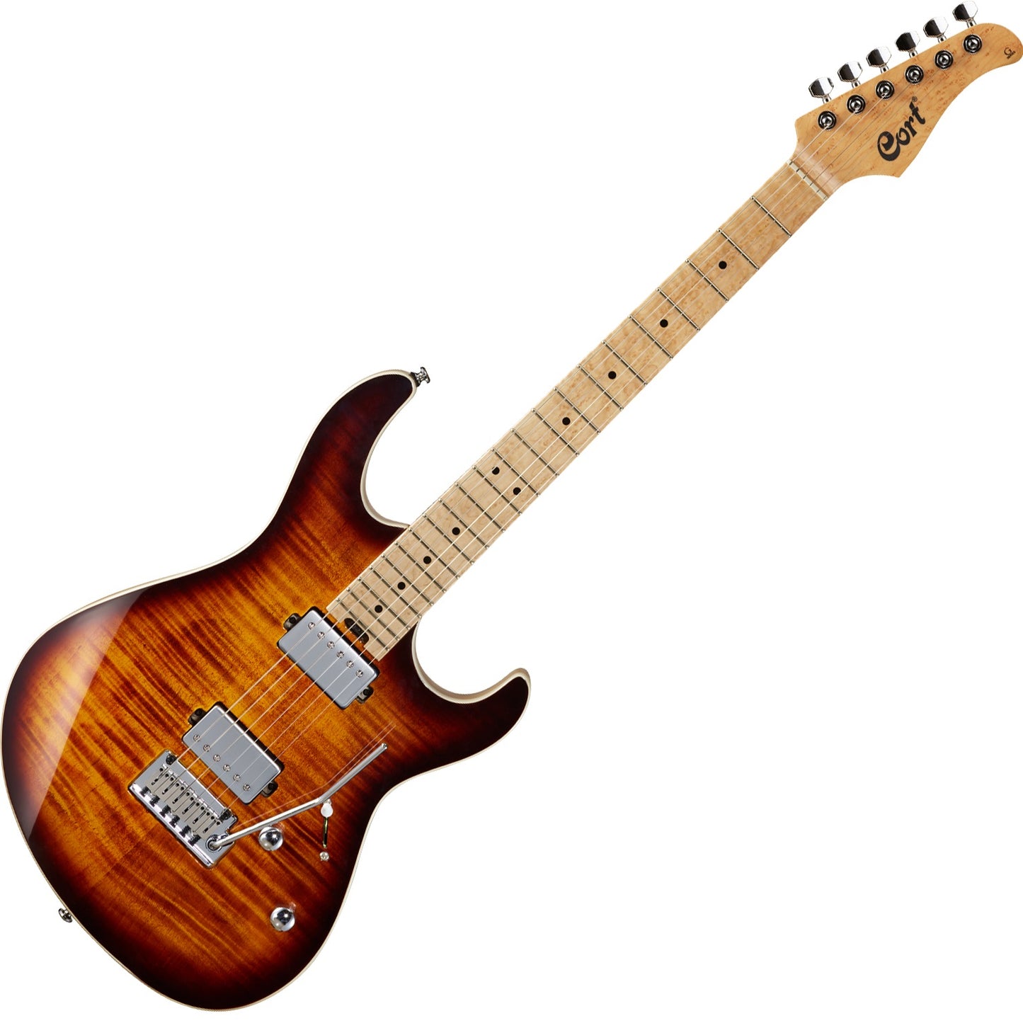 Cort C-G290FATAVB G Series Flamed Maple Electric Guitar (Antique Violin Burst)