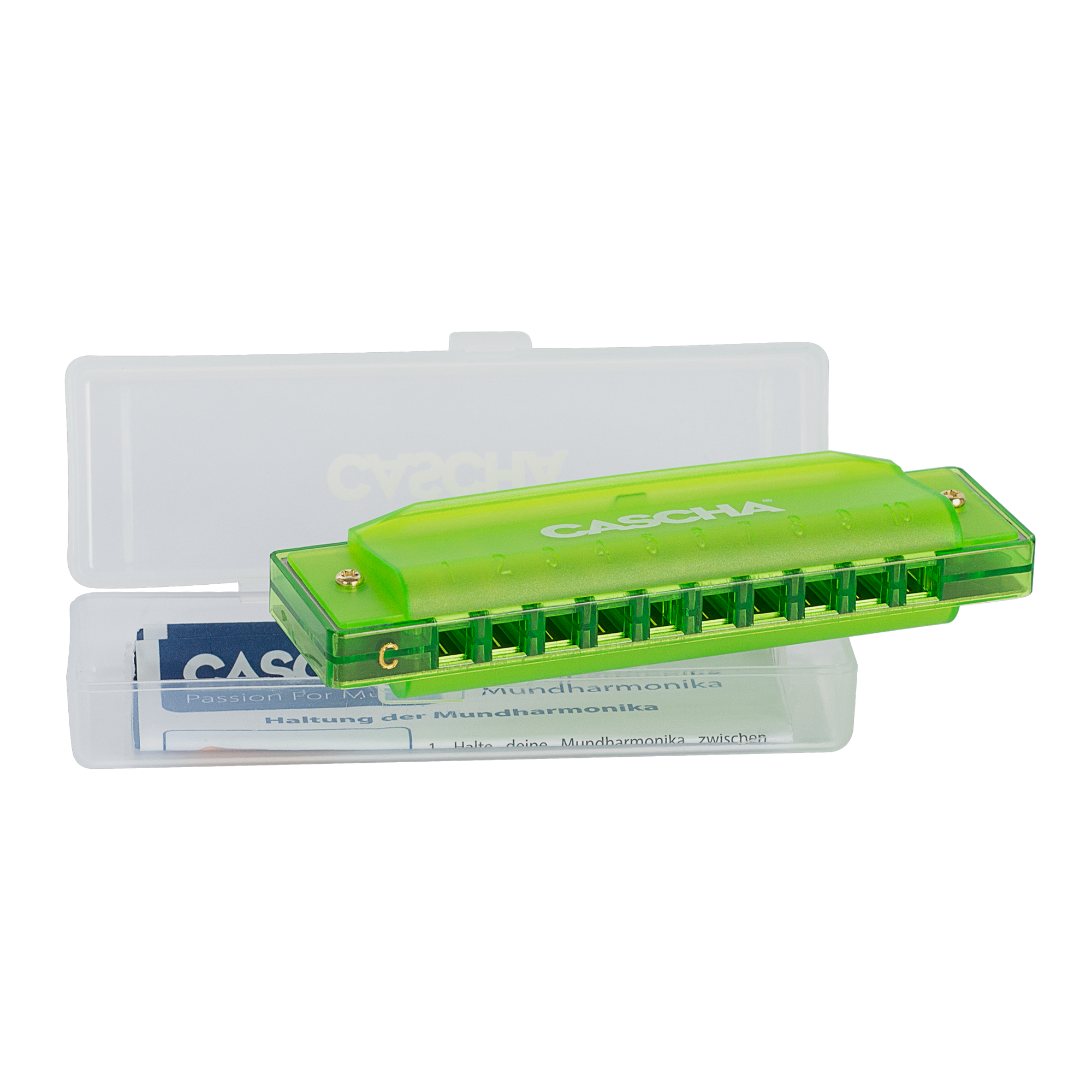 Key Key Hh Cascha HH-2274 Fun Harmonica Key of C 10-Hole (Green) – Kingdom Music