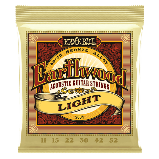 Ernie Ball 2004 Earthwood 80/20 Light Bronze Acoustic Guitar Set 11-52