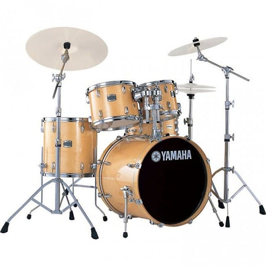 Yamaha SBP2F5NW Stage Custom Rock Birch 5 Piece Drum Kit Shell Pack + Hardware (Natural Wood)