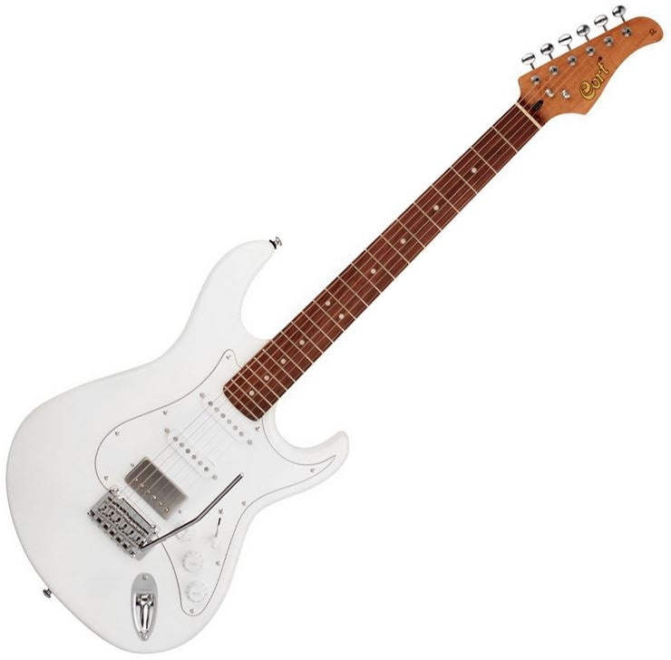 Cort C-G260CS OW G Series HSS Roasted Maple Neck Electric Guitar (Olympic White)