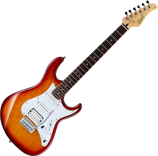 Cort C-G250TAB G Series HSS Electric Guitar (Tobacco Sunburst)