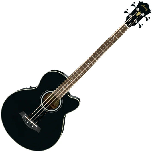 Ibanez AEB8EBK Acoustic Electric Bass Guitar (Black)