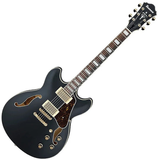 Ibanez AS73GBKF Artcore Electric Guitar w/Archtop Hollow Body (Flat Black)