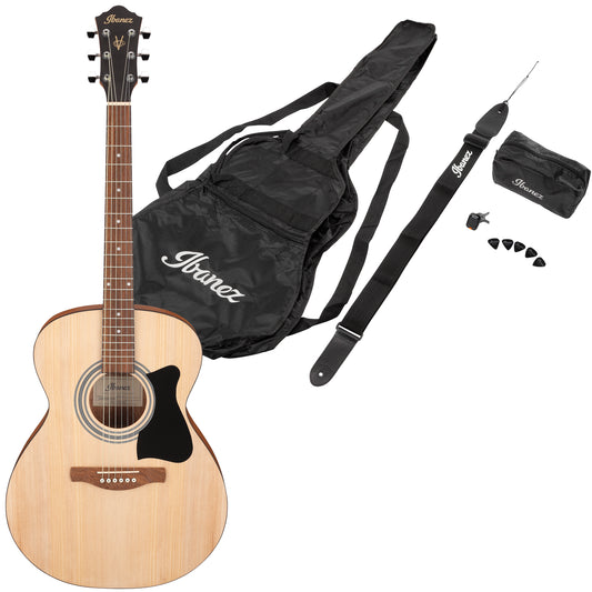 Ibanez VC50NJPOPN Concert Acoustic Guitar Jam Pack (Open Pore Natural)