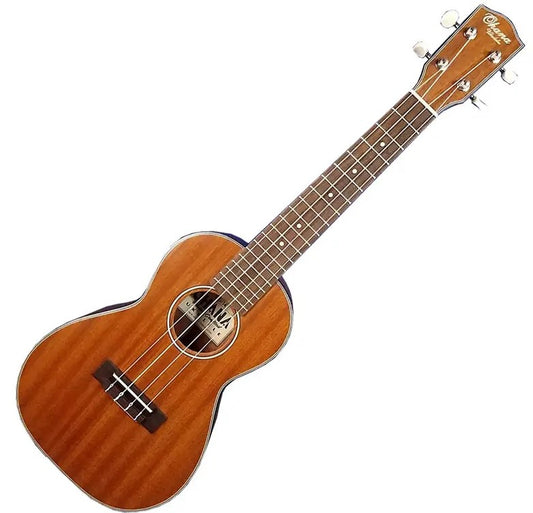 Ohana OHCK-14 Concert Solid Mahogany Ukulele w/Soft Case