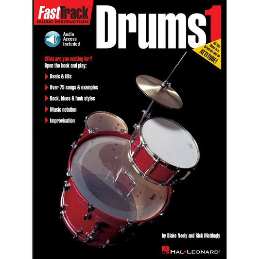 FastTrack Drums Method - Book 1 (Includes Audio)