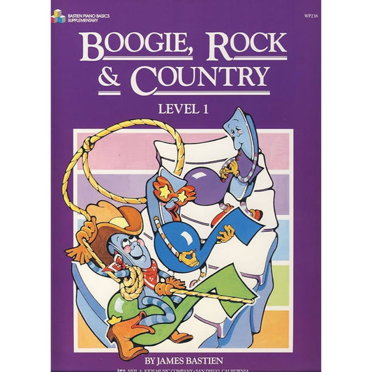 Bastien Piano Basics - Boogie, Rock & Country (Level 1)