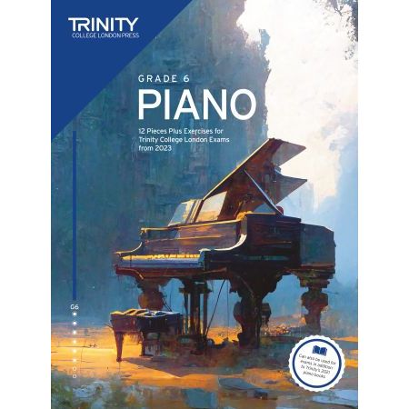 Trinity Piano Exam Grade 6 from 2023 (Book Only)
