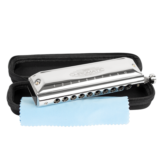 Cascha HH-2272 Blues Chromatic Harmonica 10-Hole