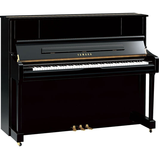 Yamaha U1JPE Acoustic Piano with Matching Duet Stool (Polished Ebony)