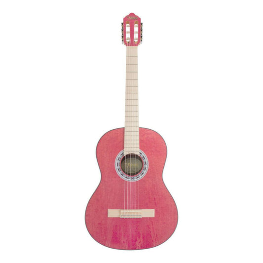 Valencia VC354 4/4 Size Hybrid Classical Guitar Pink (H)