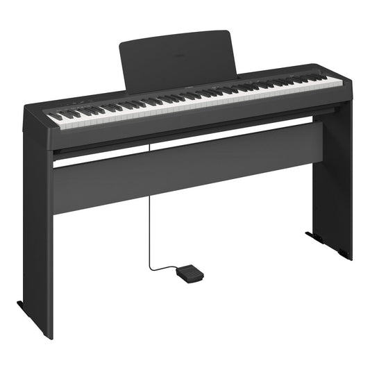 Yamaha P145 88-Key Digital Stage Piano and Stand Bundle (Black)