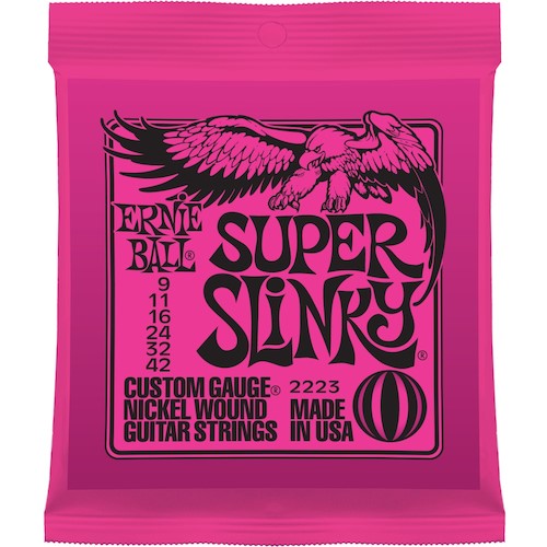Ernie Ball Electric Strings 9-42 Super Slinky