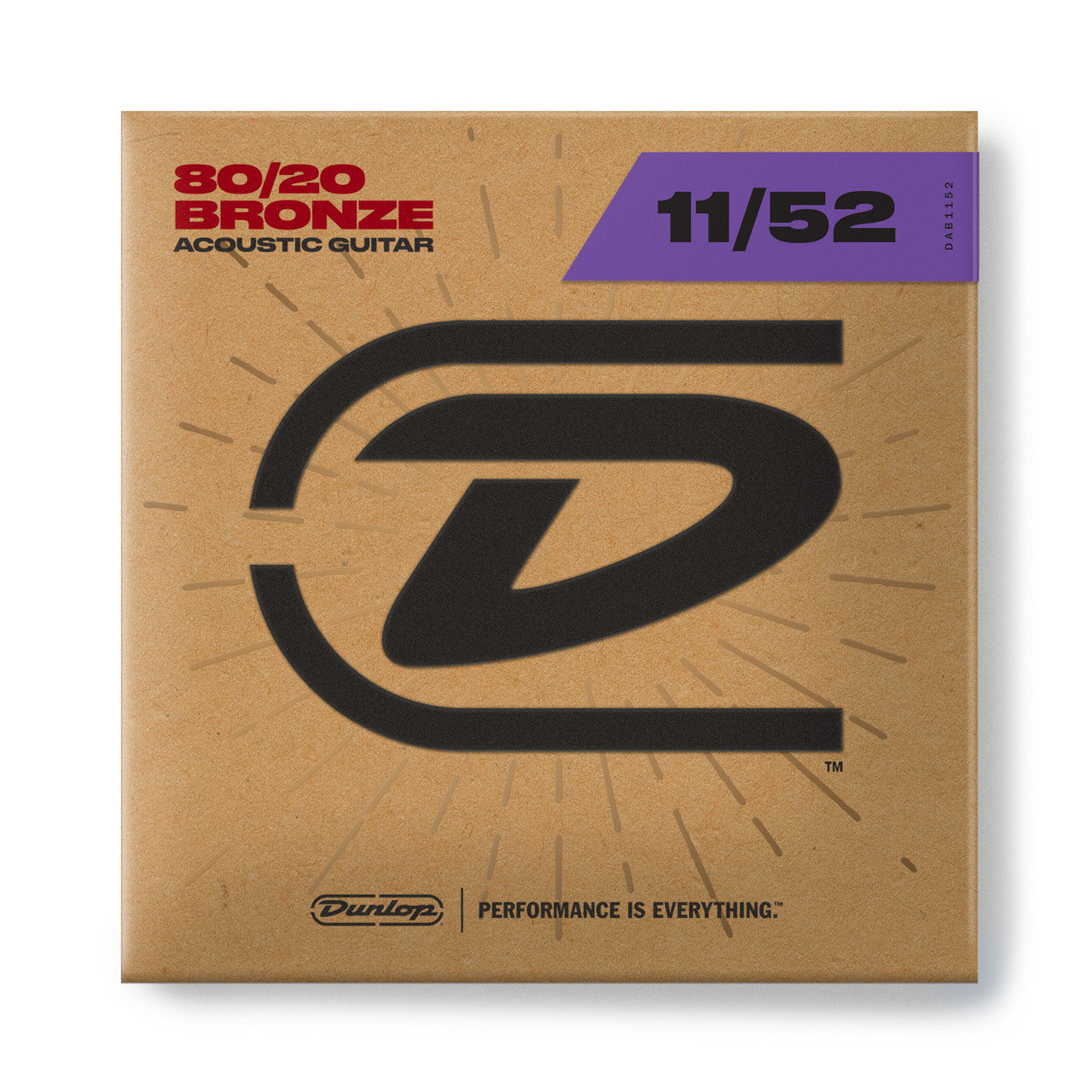 Dunlop DAB1152 80/20 Bronze Acoustic Guitar Strings 11-52 (H)