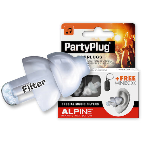 Alpine Music Safe Ear Plugs Party Plugs Transparent