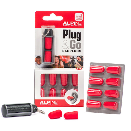 Alpine Plug And Go Foam Ear Plugs, 5 Pack