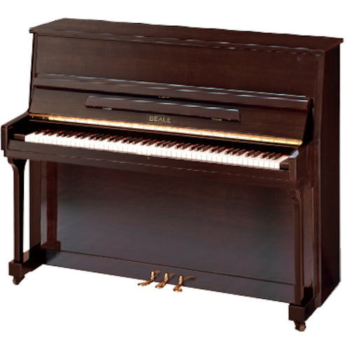 Beale UP115M Acoustic Piano with Matching Bench (Polished Dark Walnut)